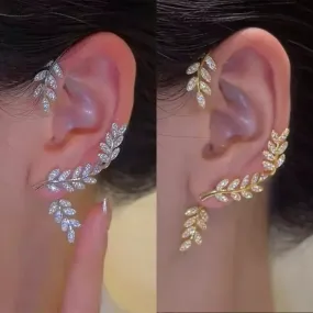 1 pc Women's Fashion Leaf Style Earrings Ear Cuffs Clip