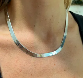 1169 - 6.85mm Sterling Silver Herringbone Necklace