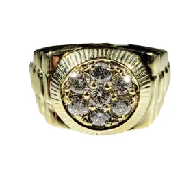 1.4ctw Diamond Men's Ring Rolex 14K