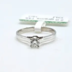 .18ctw Diamond Engagement Ring 14K White Gold