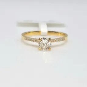 .50ctw Diamond Engagement Ring 18K Yellow Gold