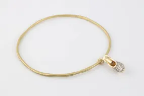 8'' Ippolita 18k Yellow Gold 0.19tcw Diamond High Heel Bracelet (11.37g.)