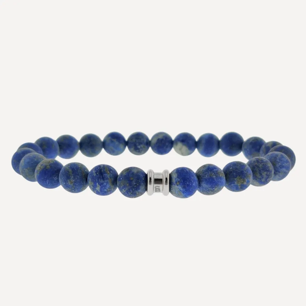 8mm Round Gemstone Bracelet Laguna Azul