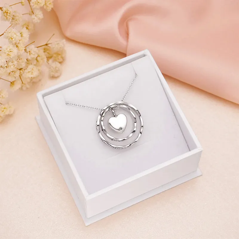 925 Sterling Silver Keepsake Jewelry Cremation Pendant Urn Necklace For Ashes You Are Always In My Heart I Love You Forever