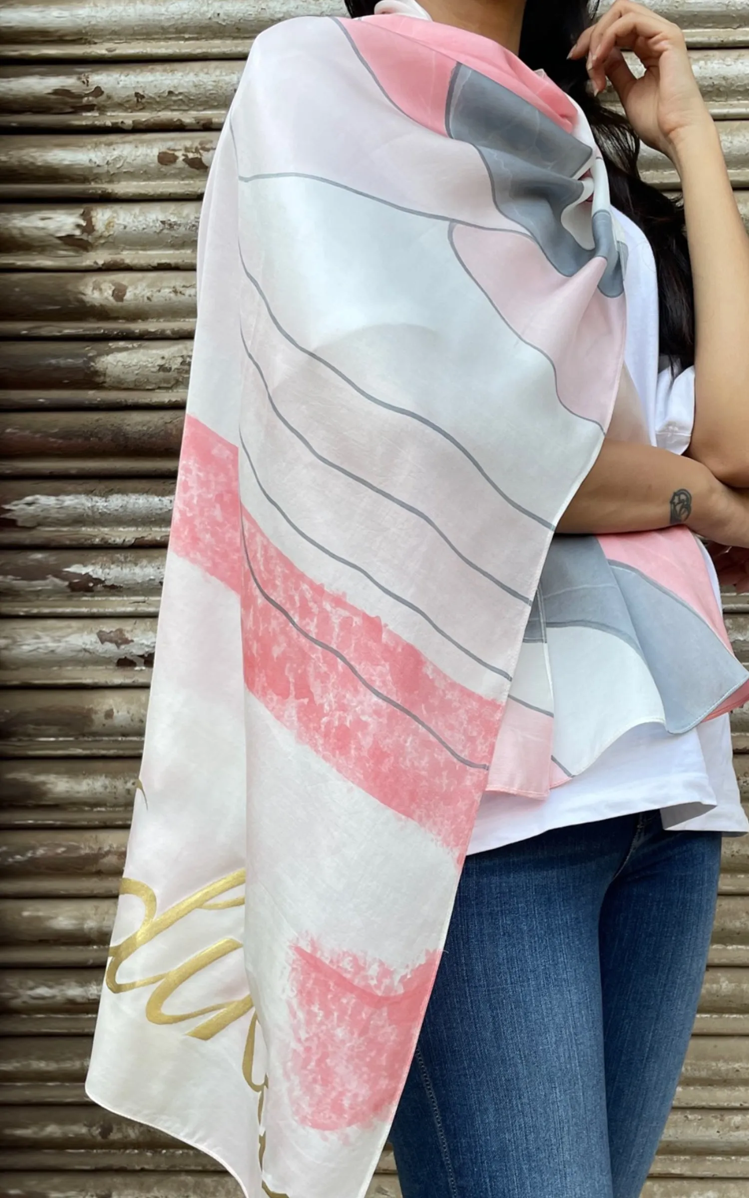 Abstract Printed Scarf