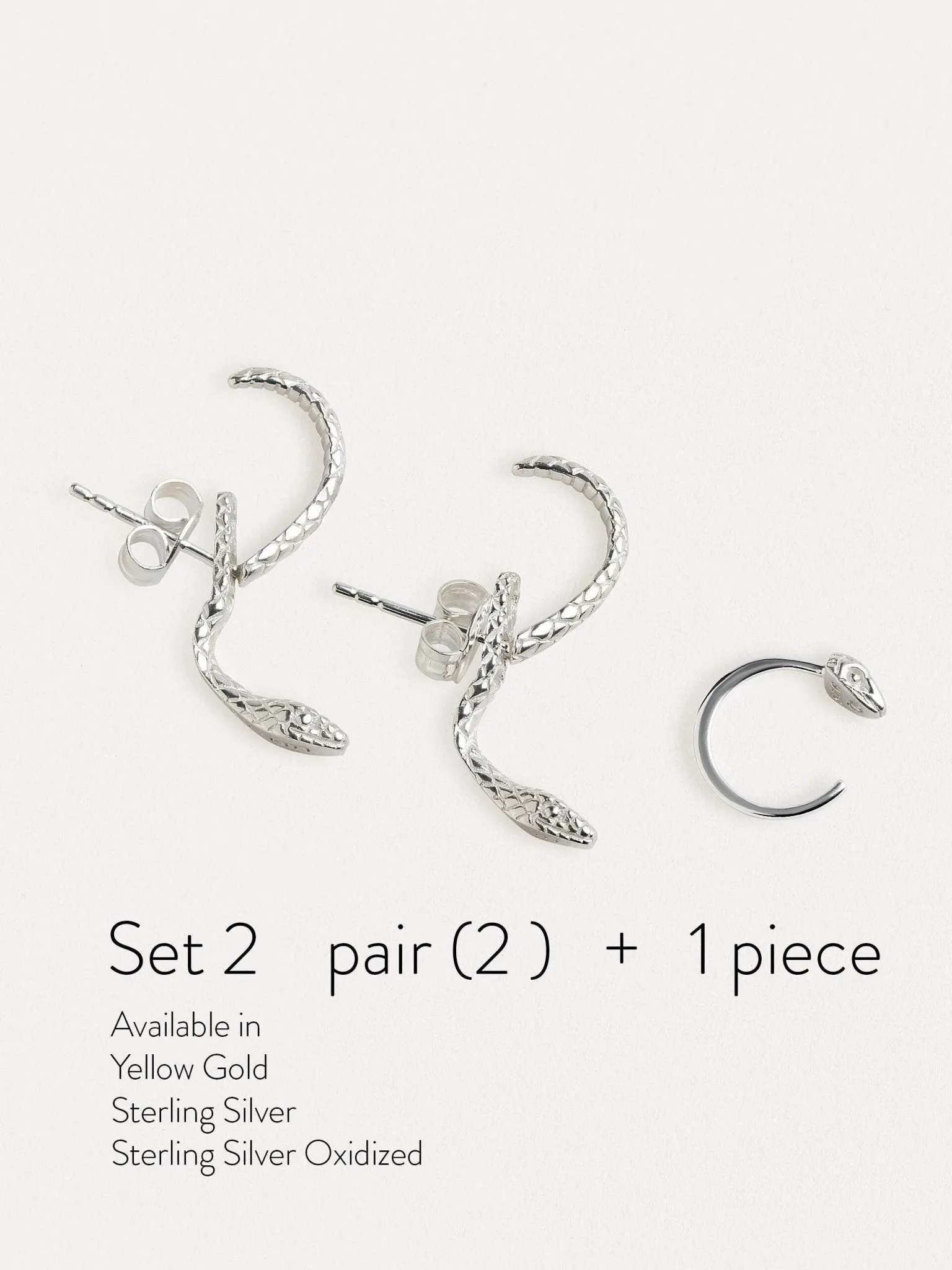 Anaya Snake Earrings Set