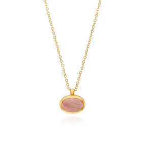 Anna Beck Small Pink Opal Pendant Necklace