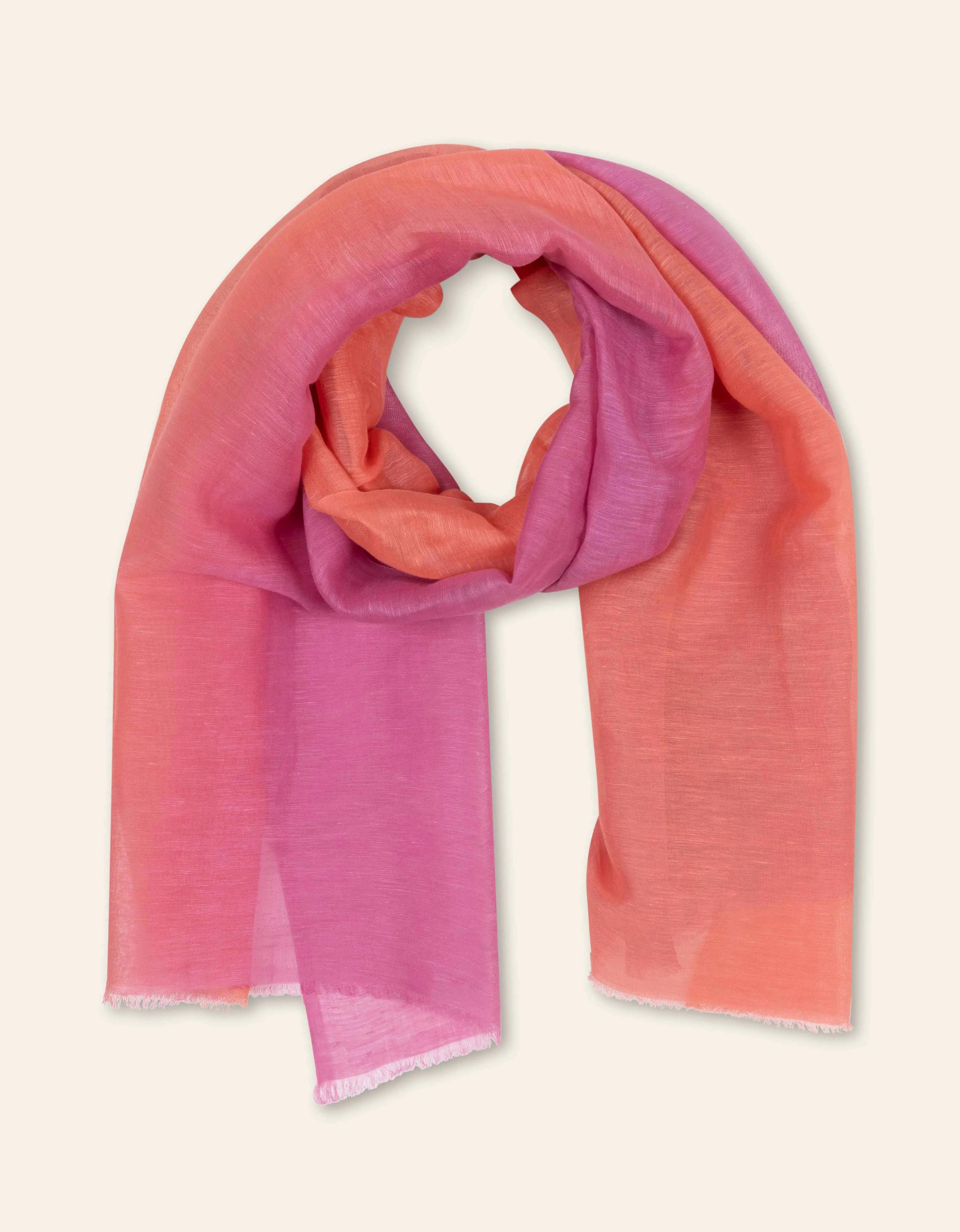 Apink woven scarf