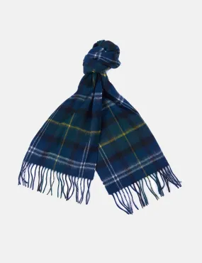 Barbour Merino Cashmere Tartan Scarf - Seaweed Tartan