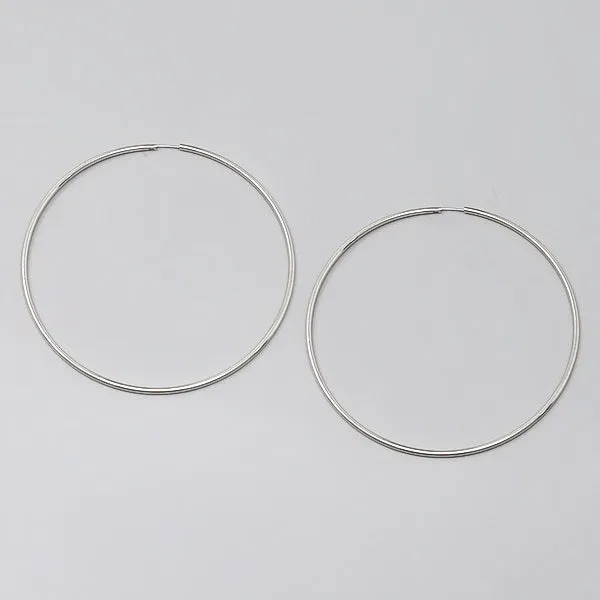 Basic Metal Skinny Hoop Earrings