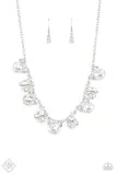 BLING to Attention - White Necklace - Paparazzi Accessories