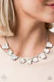 BLING to Attention - White Necklace - Paparazzi Accessories