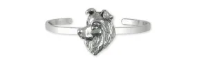 Border Collie Jewelry Sterling Silver Handmade Border Collie Bracelet BDC9-CB