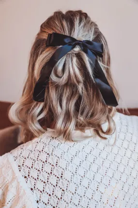 Bow Tie Hair Clip-Black