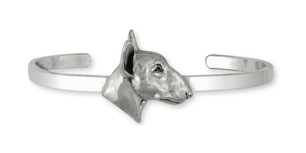 Bull Terrier Jewelry Sterling Silver Handmade Bull Terrier Bracelet  BU62X-CB