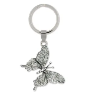 Butterfly Key Ring Jewelry Sterling Silver Handmade Butterfly Key Ring BY5-KR