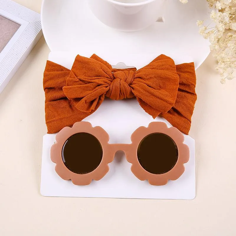 Children's Headwear Baby Bow Nylon Wide Hair Band