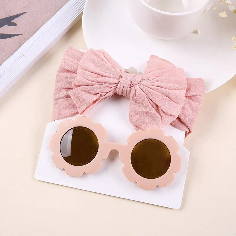 Children's Headwear Baby Bow Nylon Wide Hair Band