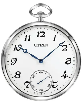 Citizen Gallery Silver-Tone Clock - Metallic Blue Hands - Seconds Sub-Dial