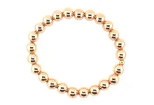 Classic Ball Gold Bead Bracelets (Stretchy)