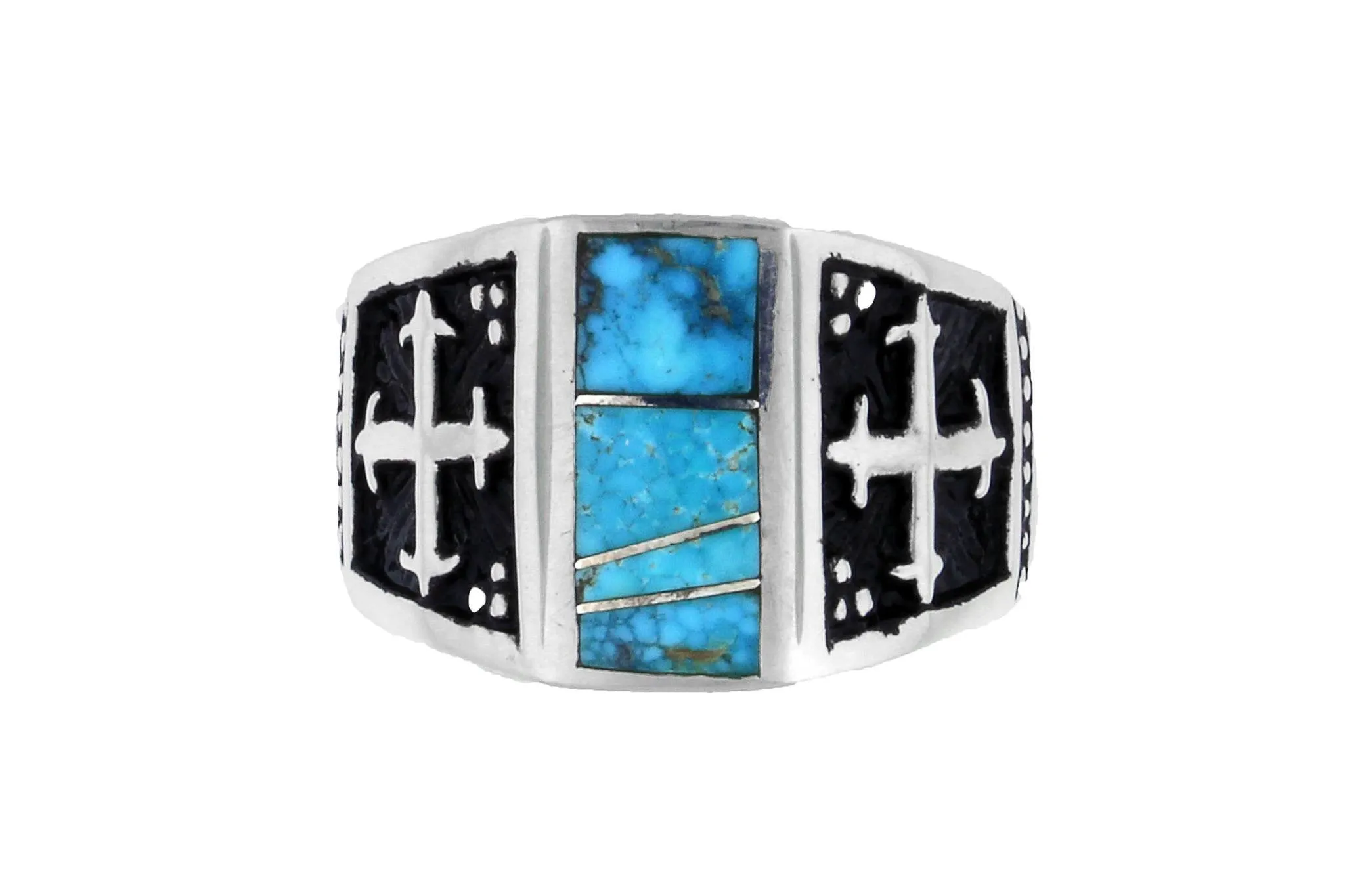 David Rosales Native American Men's Turquoise Ring