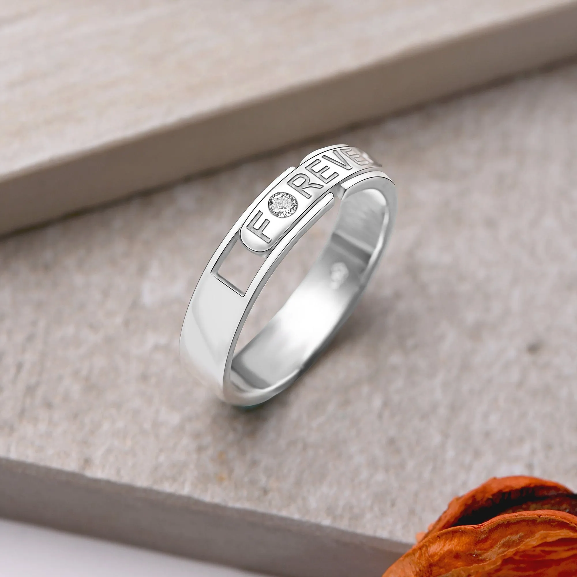 Destined to Be Loved Silver Promise Rings for Him