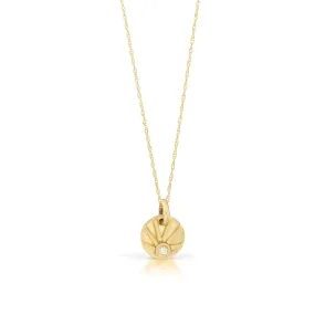 Diamond Shine Charm Necklace - 14K Gold