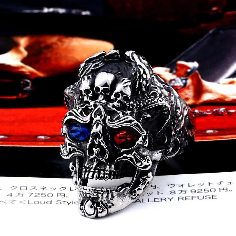 Dragon Skull Gem Ring