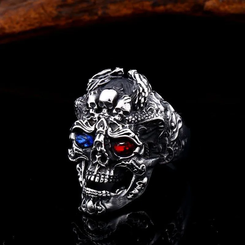 Dragon Skull Gem Ring