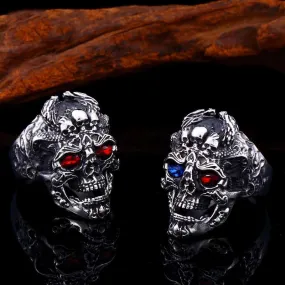 Dragon Skull Gem Ring