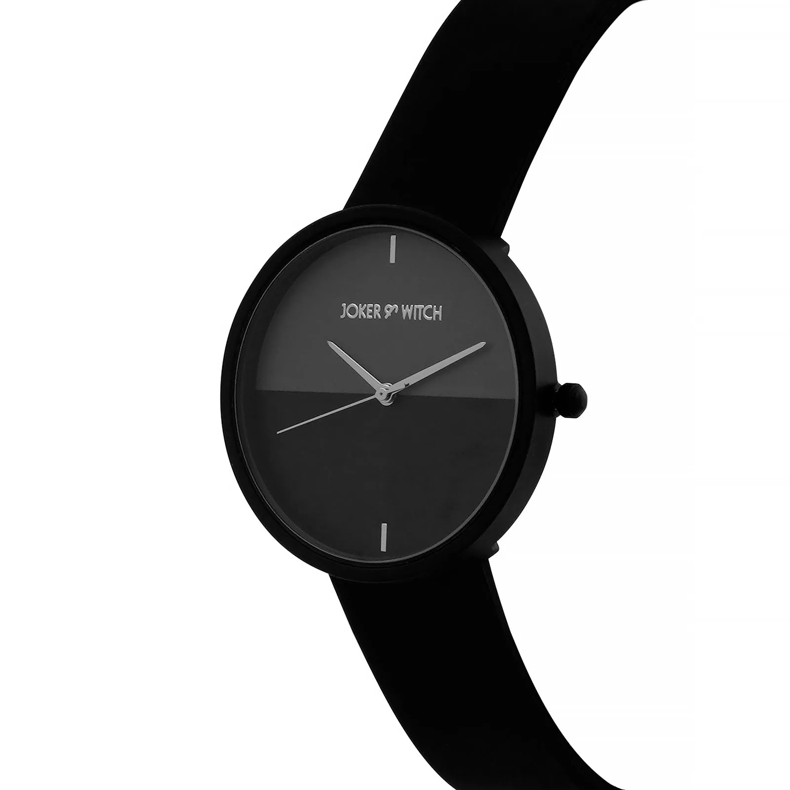 Duet Ecliptic Black Silicone Strap Watch