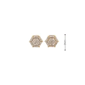 Elegant Solitaire Diamond Stud Earrings - 14K White Gold Luxury Gift