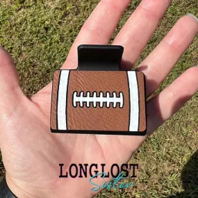 Football Hand Painted Small Hair Claw Clip