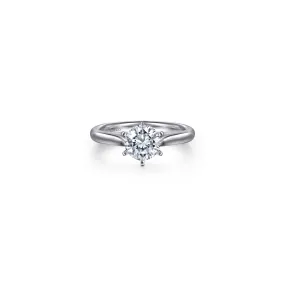 Gabriel "Allie" 14K Round Diamond Engagement Ring