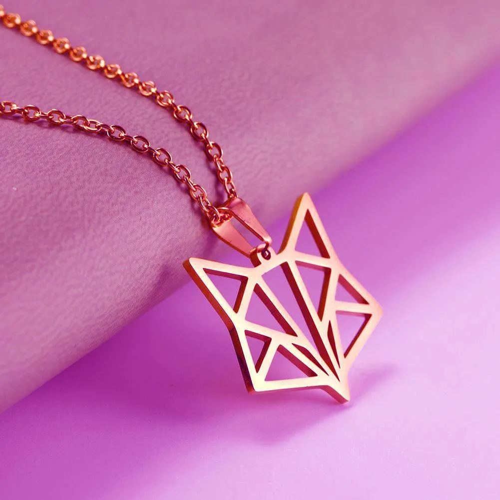 Geometric Fox Ring & Necklace