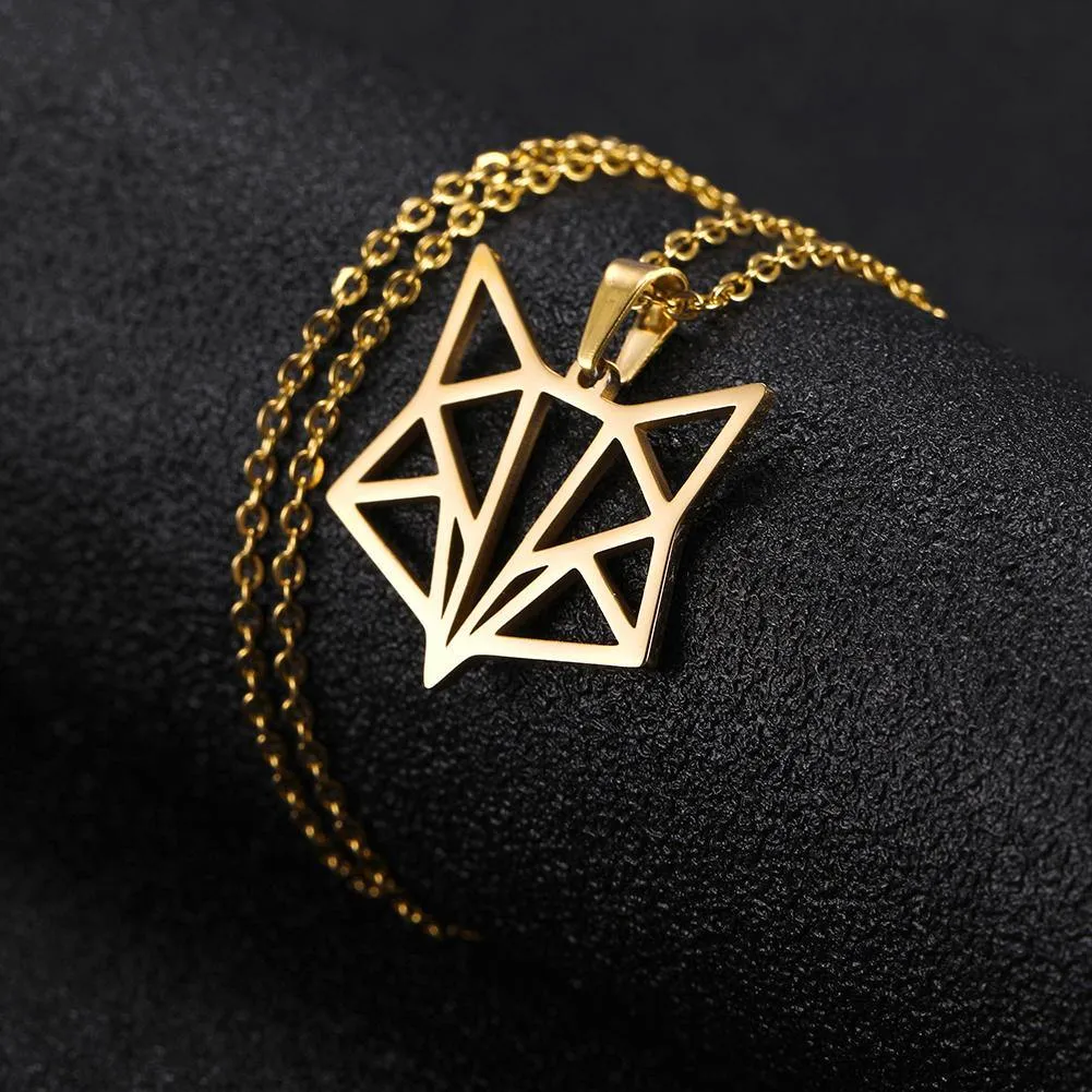 Geometric Fox Ring & Necklace