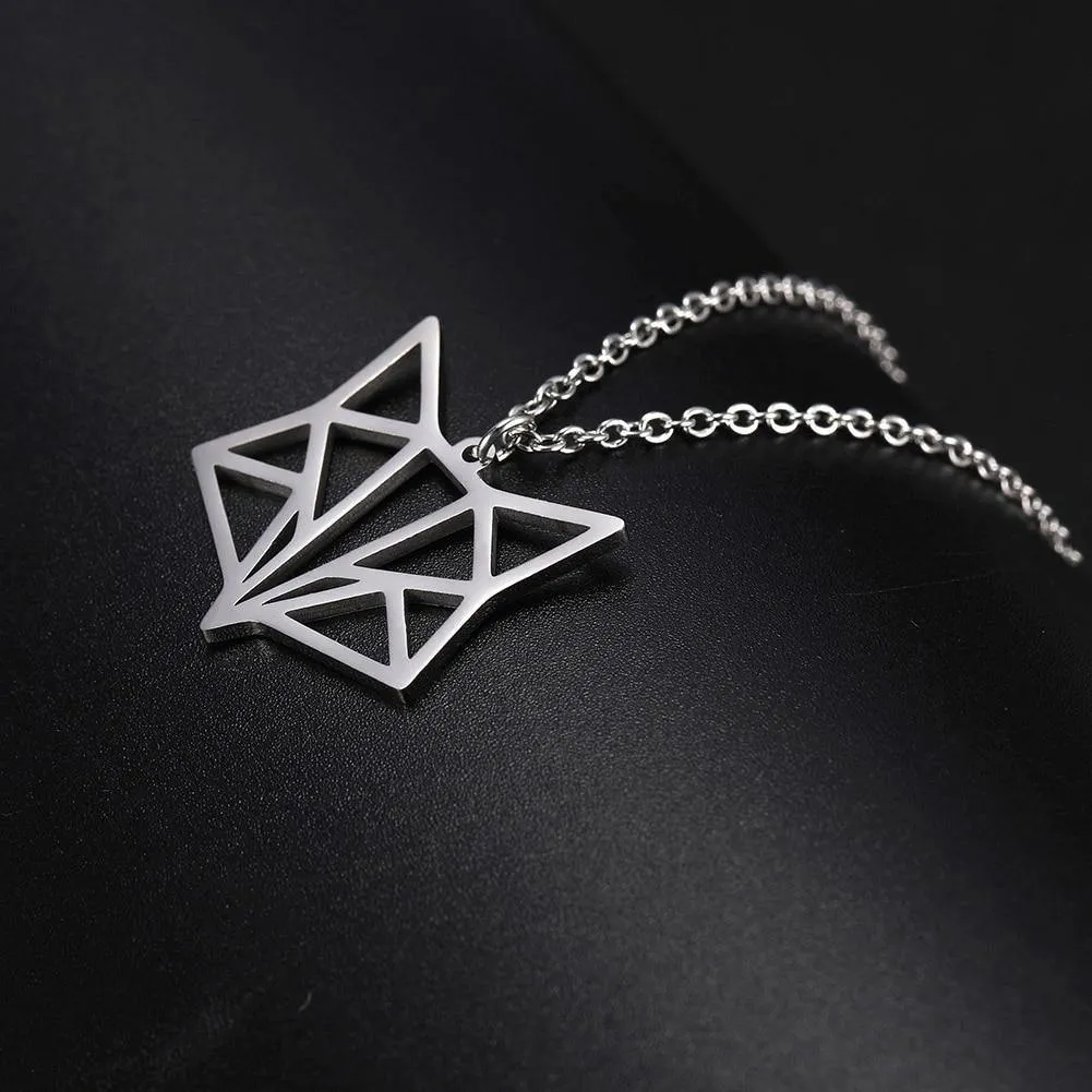 Geometric Fox Ring & Necklace