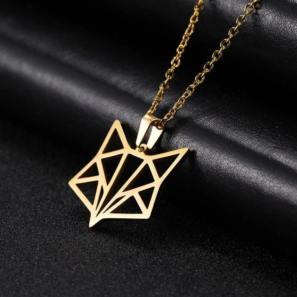 Geometric Fox Ring & Necklace