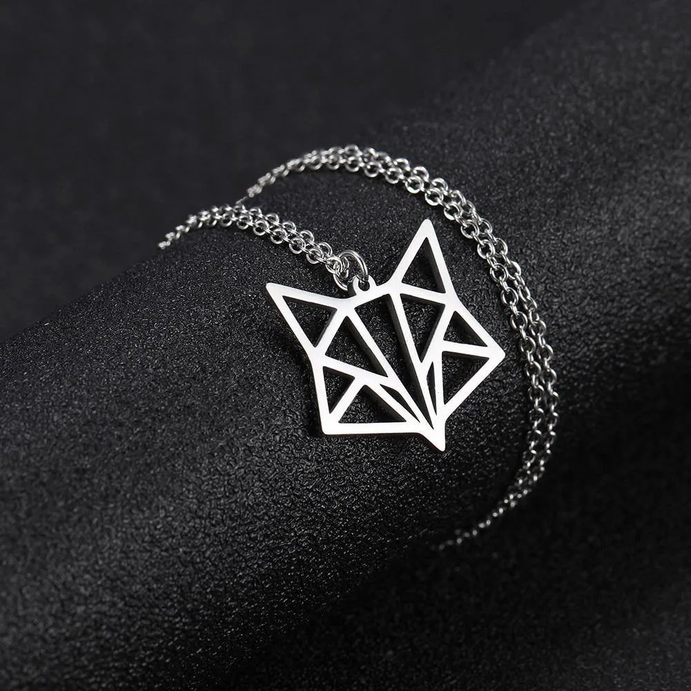 Geometric Fox Ring & Necklace