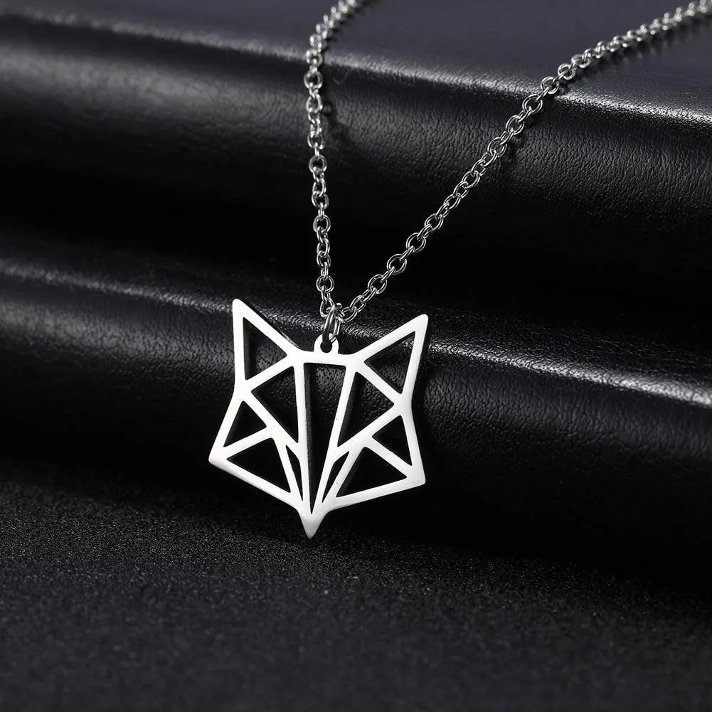 Geometric Fox Ring & Necklace