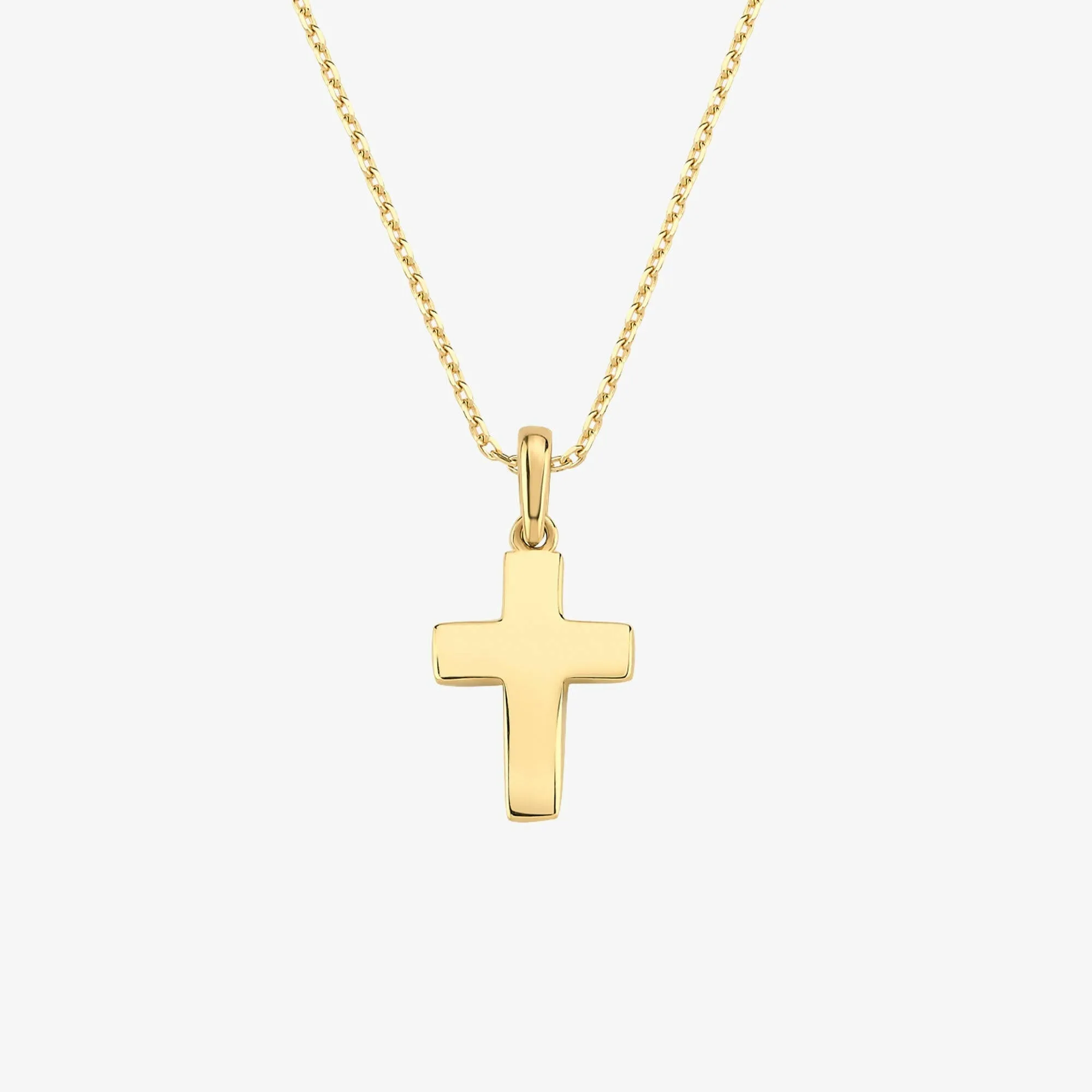 Gold Cross Necklace | 14K Solid Gold