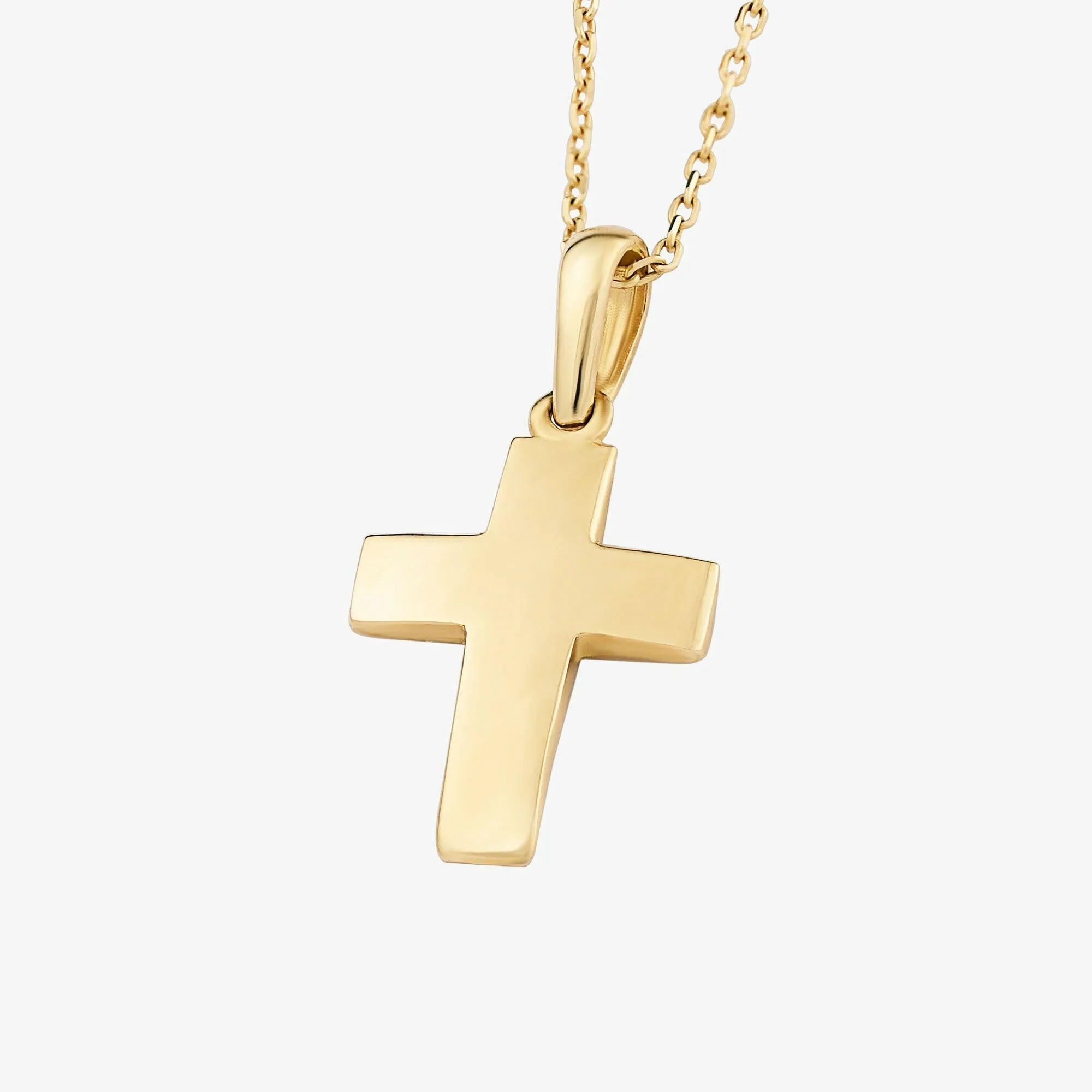 Gold Cross Necklace | 14K Solid Gold