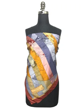 Hermes Le Monde Est Vaste Silk Scarf 90