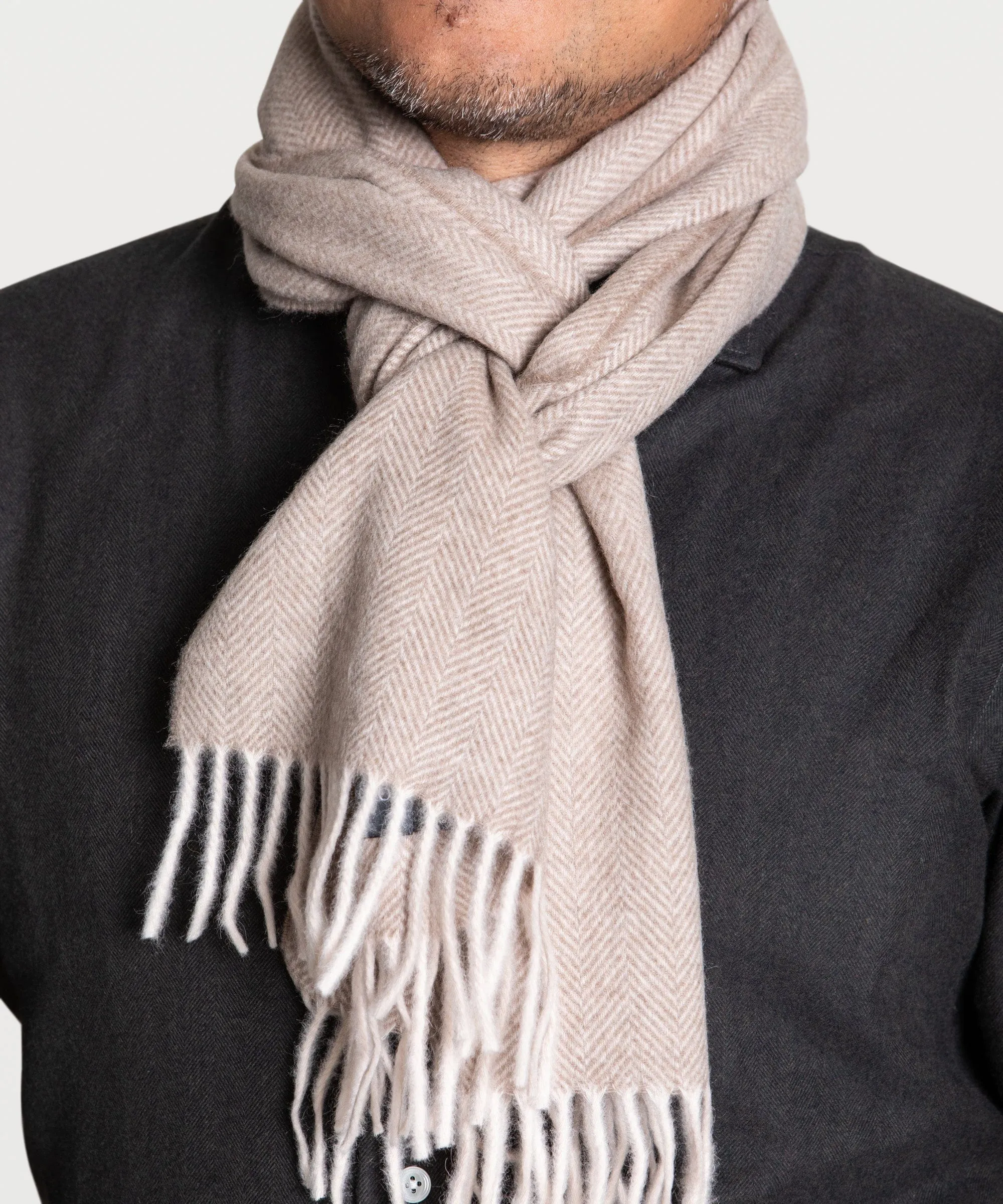 Herringbone Cashmere Scarf