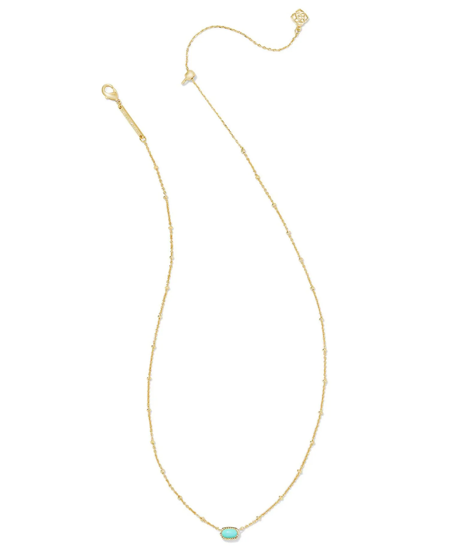 Kendra Scott Mini Elisa Satellite Short Pendant Necklace - Gold/Mint Magnesite