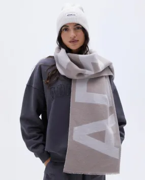 Knit Blanket Scarf - Beige