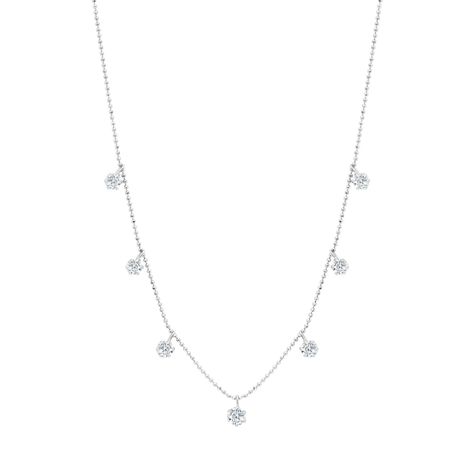 Medium Floating Diamond Necklace