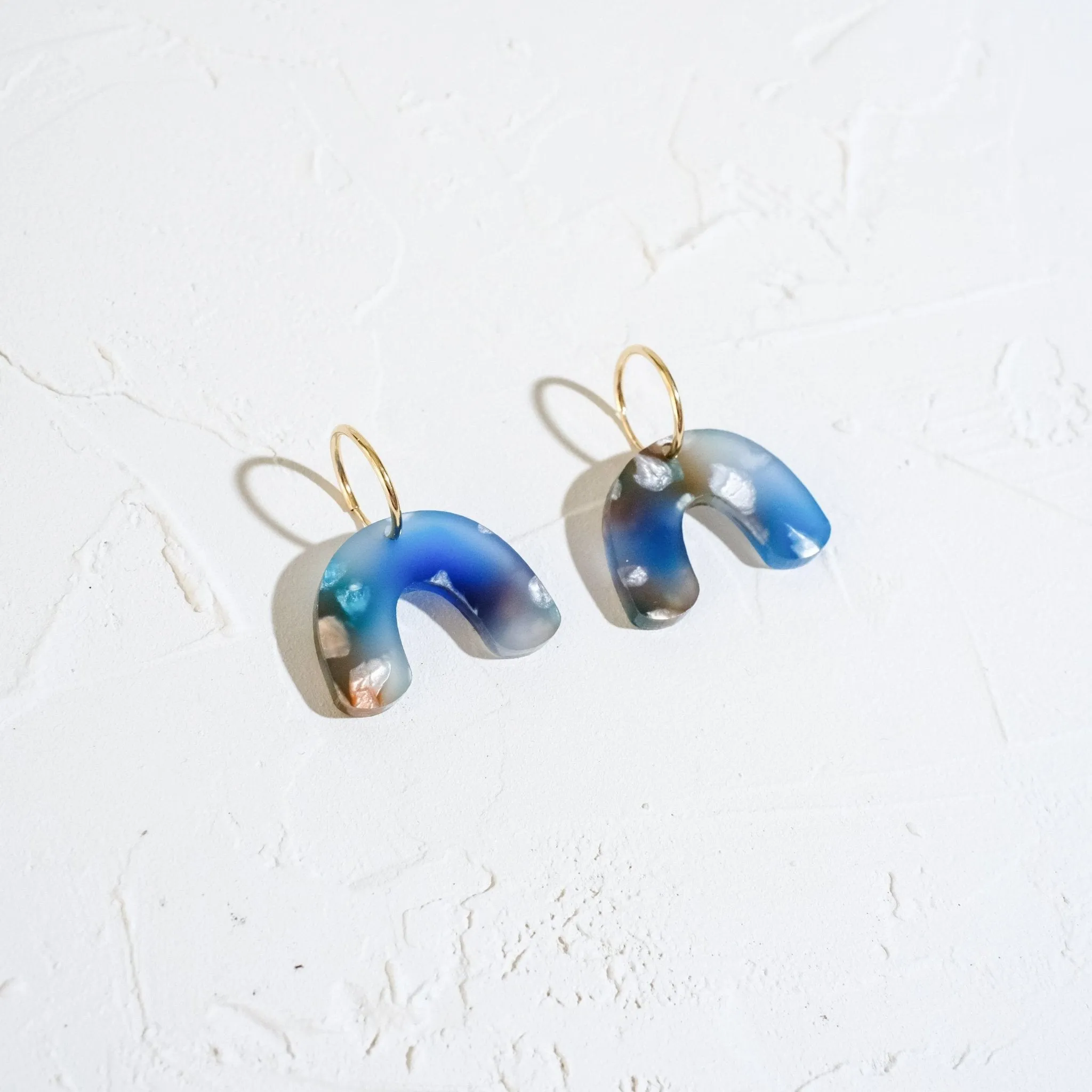 Mini Arch Hoop Earrings - Blue Dream