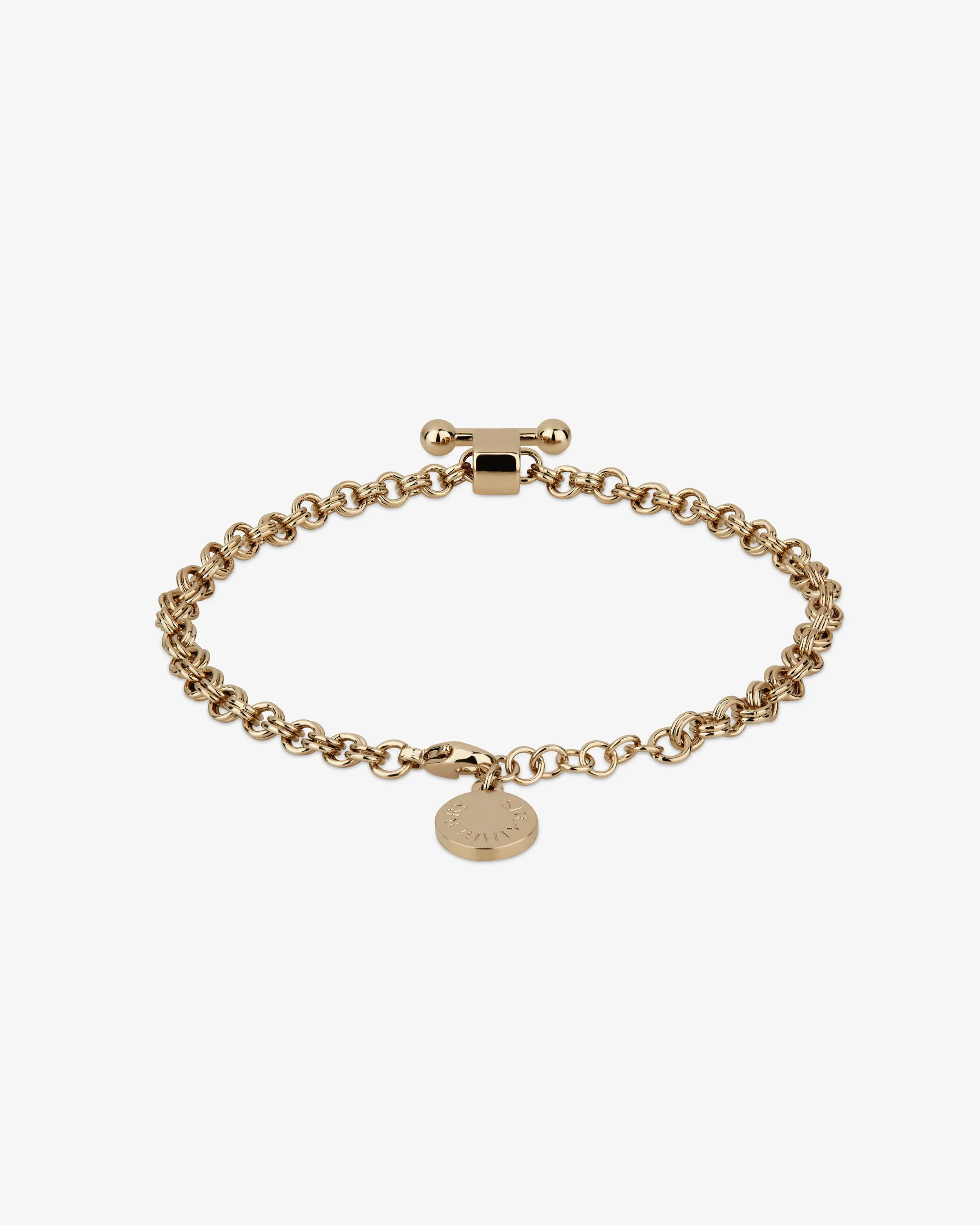 Mosaic Chain Bracelet - 22 Carat Gold Gilded