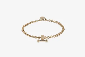 Mosaic Chain Bracelet - 22 Carat Gold Gilded